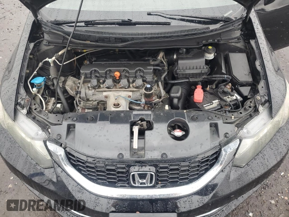 2014 Honda Civic EX-L with VIN 2HGFB2F98EH544403, listed as a Copart auction lot 51933625 with 168,926 mi miles and Salvage Title. Bid and sale history available at DreamBid. Image 13.