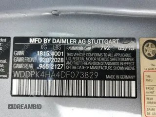 2013 Mercedes-Benz SLK-Class SLK 250 with VIN WDDPK4HA4DF073829, listed as a Copart auction lot 74289774 with 87,971 mi miles and Non Repairable. Bid and sale history available at carsss.com. Image 13.