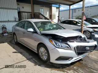 2016 Hyundai Sonata Hybrid SE with VIN KMHE24L18GA010996, listed as a Copart auction lot 57464962 with 32,458 mi miles. Bid and sale history available at carsss.com. Image 1.
