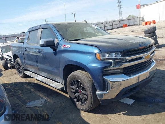 2021 Chevrolet Silverado 1500 LT with VIN 3GCUYDET7MG225635, listed as a IAAI auction lot 41907665 with 84,998 mi miles. Bid and sale history available at carsss.com. Image 1.