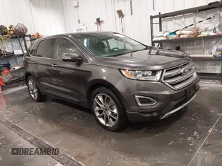 2015 Ford Edge Titanium z VIN 2FMPK4K87FBB96489, wystawiony jako IAAI lot #42092325 z przebiegiem 49 536 mil mil oraz . Historia ofert i sprzedaży dostępna na DreamBid. Obrazek 1.
