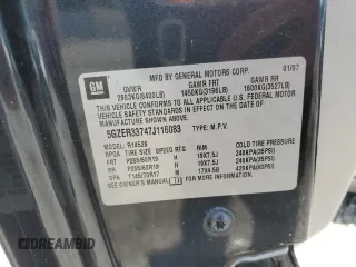 2007 Saturn Outlook XR z VIN 5GZER33747J116083, wystawiony jako Copart lot #57983325 z przebiegiem 214 792 mil mil oraz Czysty tytuł • Clean title. Historia ofert i sprzedaży dostępna na DreamBid. Obrazek 13.