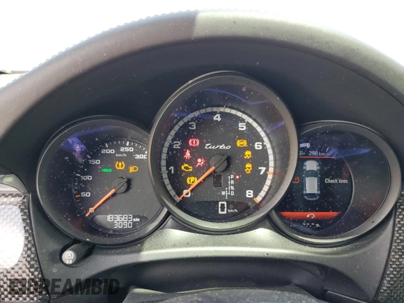 2017 Porsche Macan Turbo with VIN WP1AF2A59HLB60007, listed as a Copart auction lot 58046935 with 183,683 mi miles and Salvage title. Bid and sale history available at DreamBid. Image 9.