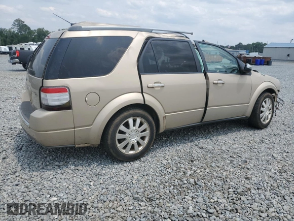 2008 Ford Taurus X Limited with VIN 1FMDK06W18GA08274, listed as a Copart auction lot 59505515 with Not provided miles and Salvage title. Bid and sale history available at DreamBid. Image 3.