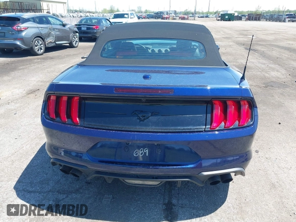 2020 Ford Mustang EcoBoost with VIN 1FATP8UH2L5127689, listed as a IAAI auction lot 42219307 with 21,399 mi miles and . Bid and sale history available at DreamBid. Image 16.