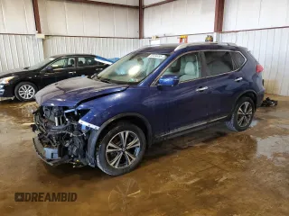 2017 Nissan Rogue SV with VIN 5N1AT2MV7HC858990, listed as a Copart auction lot 55494495 with 108,589 mi miles and Salvage title. Bid and sale history available at DreamBid. Image 1.