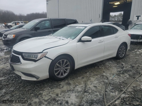 2020 Acura TLX with VIN 19UUB1F30LA015228, listed as a Copart auction lot 45004755 with 54,552 mi miles and Salvage Title. Bid and sale history available at carsss.com. Image 1.