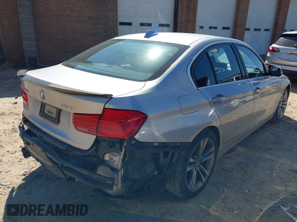 2017 BMW 3 Series 330i xDrive with VIN WBA8D9G54HNU60951, listed as a IAAI auction lot 41634617 with 76,892 mi miles. Bid and sale history available at carsss.com. Image 4.