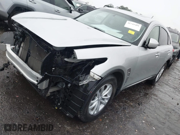 2016 Infiniti QX70 with VIN JN8CS1MU1GM671887, listed as a IAAI auction lot 41741481 with 88,547 mi miles and . Bid and sale history available at DreamBid. Image 2.