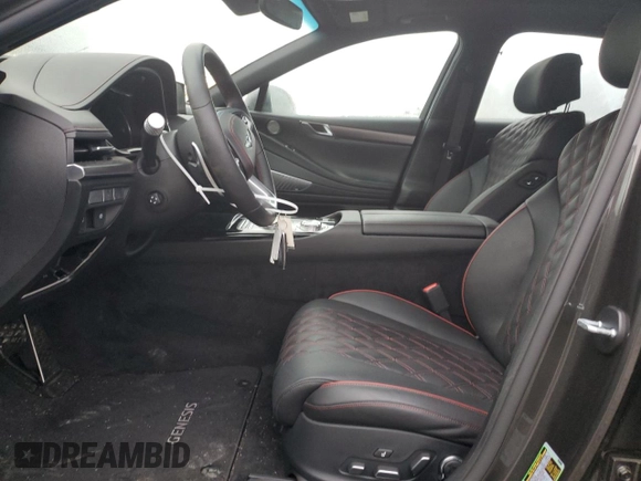 2024 Genesis G80 Sport with VIN KMTGB4SD8RU205301, listed as a Copart auction lot 77671514 with 11,994 mi miles and Salvage Title. Bid and sale history available at DreamBid. Image 7.