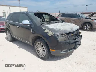 2009 Lincoln MKX with VIN 2LMDU68C69BJ12854, listed as a IAAI auction lot 41874761 with 1 mi miles. Bid and sale history available at carsss.com. Image 1.