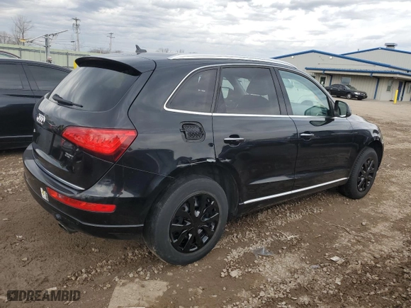 2015 Audi Q5 Premium Plus with VIN WA1LFAFPXFA034563, listed as a Copart auction lot 50095765 with NaN miles and Salvage Title. Bid and sale history available at carsss.com. Image 3.