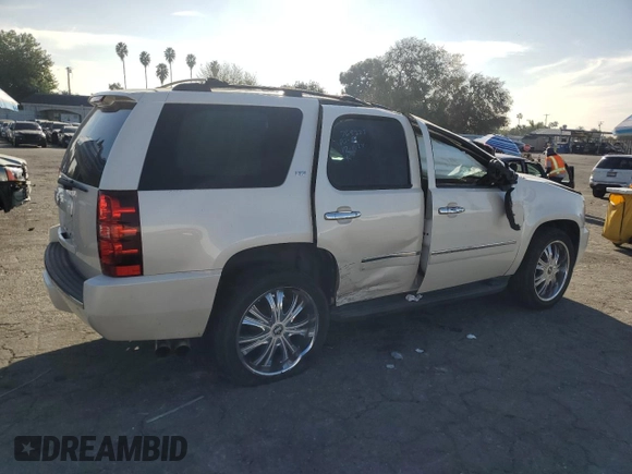2013 Chevrolet Tahoe LTZ with VIN 1GNSCCE00DR163511, listed as a Copart auction lot 85811144 with Not provided miles and Salvage title. Bid and sale history available at DreamBid. Image 3.