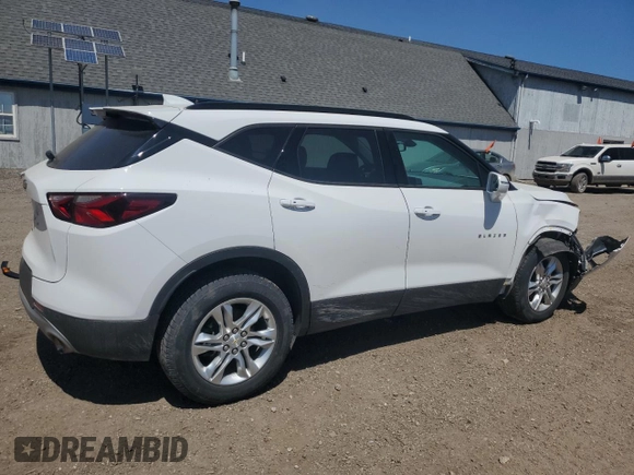 2020 Chevrolet Blazer LT with VIN 3GNKBHRS8LS616636, listed as a Copart auction lot 56237955 with 115,118 mi miles and Non repairable. Bid and sale history available at DreamBid. Image 3.