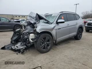 2021 Volkswagen Atlas SE with VIN 1V2MR2CA3MC531395, listed as a Copart auction lot 44148125 with Not provided miles and Salvage title. Bid and sale history available at DreamBid. Image 1.