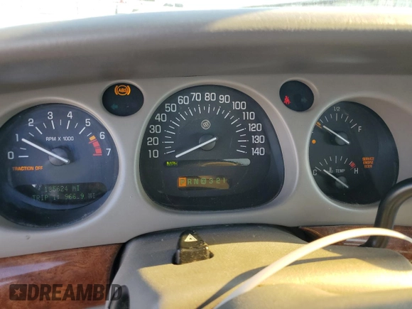 2002 Buick LeSabre Limited with VIN 1G4HR54KX2U197784, listed as a Copart auction lot 55415375 with 185,624 mi miles and Clean title. Bid and sale history available at DreamBid. Image 9.