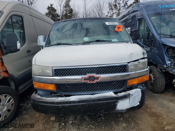 2012 Chevrolet Express Passenger 1LT with VIN 1GAZG1FA9C1195838, listed as a Copart auction lot 47020615 with 0 mi miles and Salvage Title. Bid and sale history available at carsss.com. Image 5.