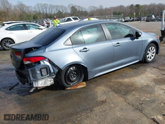 2024 Toyota Corolla LE with VIN 5YFB4MDE3RP227776, listed as a IAAI auction lot 41752369 with 4,822 mi miles. Bid and sale history available at carsss.com. Image 4.