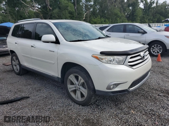 2013 Toyota Highlander Limited with VIN 5TDDK3EH6DS269845, listed as a Copart auction lot 59257595 with 154,073 mi miles and Salvage title. Bid and sale history available at DreamBid. Image 4.