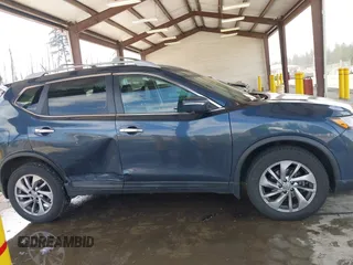 2015 Nissan Rogue SL with VIN 5N1AT2MV7FC916285, listed as a IAAI auction lot 41891874 with 102,105 mi miles. Bid and sale history available at carsss.com. Image 13.