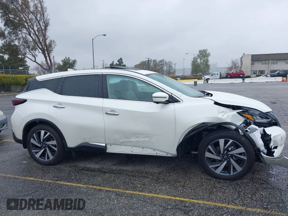 2024 Nissan Murano SL with VIN 5N1AZ2CJ1RC125963, listed as a IAAI auction lot 41809276 with 4,626 mi miles. Bid and sale history available at carsss.com. Image 13.