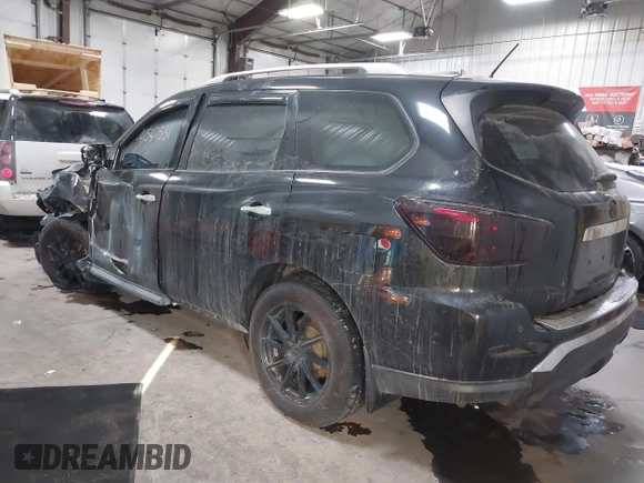 2017 Nissan Pathfinder SV with VIN 5N1DR2MM3HC622517, listed as a IAAI auction lot 41547531 with 115,526 mi miles. Bid and sale history available at carsss.com. Image 3.