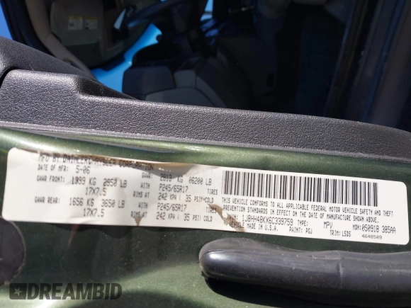 2006 Jeep Commander с VIN 1J8HH48KX6C339759, выставлен на аукционе IAAI как лот 41387675 с пробегом 259 918 миль миль и . История ставок и продаж доступна на DreamBid. Изображение 9.
