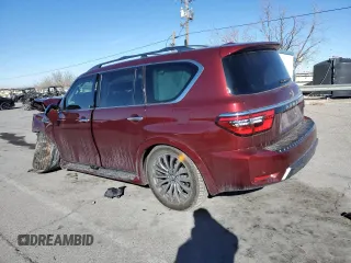 2023 Nissan Armada Platinum with VIN JN8AY2DA3P9402830, listed as a Copart auction lot 88524215 with 19,561 mi miles and Salvage Title. Bid and sale history available at carsss.com. Image 2.