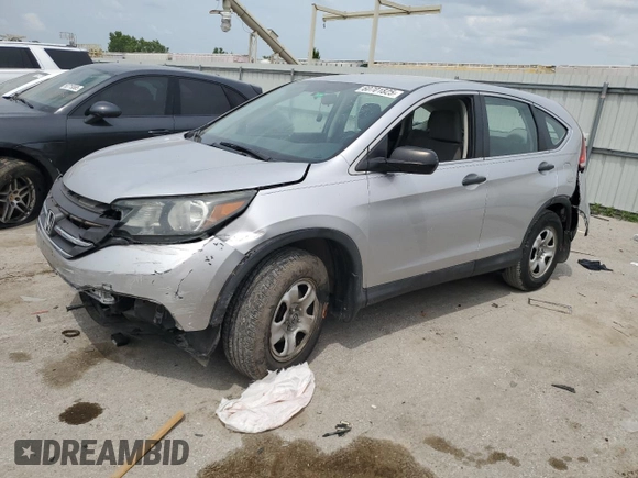 2013 Honda CR-V LX z VIN 3CZRM3H39DG700624, wystawiony jako Copart lot #60701825 z przebiegiem 123 662 mil mil oraz Szkoda całkowita • Salvage title. Historia ofert i sprzedaży dostępna na DreamBid. Obrazek 1.