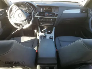2017 BMW X3 sDrive28i with VIN 5UXWZ7C54H0U47165, listed as a Copart auction lot 49255465 with 57,242 mi miles and Salvage Title. Bid and sale history available at DreamBid. Image 8.