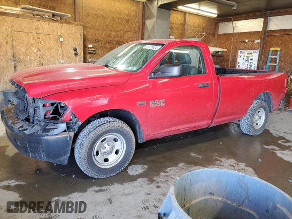 2018 Ram 1500 Tradesman with VIN 3C6JR7DT1JG140411, listed as a Copart auction lot 78125624 with 81,761 mi miles and Salvage title. Bid and sale history available at DreamBid. Image 1.