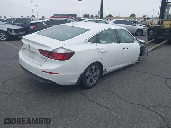 2019 Honda Insight EX with VIN 19XZE4F52KE005648, listed as a IAAI auction lot 41935225 with 68,312 mi miles. Bid and sale history available at carsss.com. Image 4.