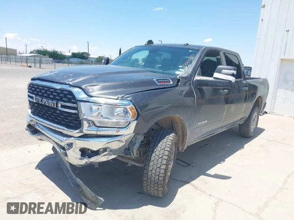 2023 Ram 2500 Big Horn with VIN 3C6UR5DJ5PG548743, listed as a IAAI auction lot 39848650 with 54,161 mi miles. Bid and sale history available at carsss.com. Image 17.