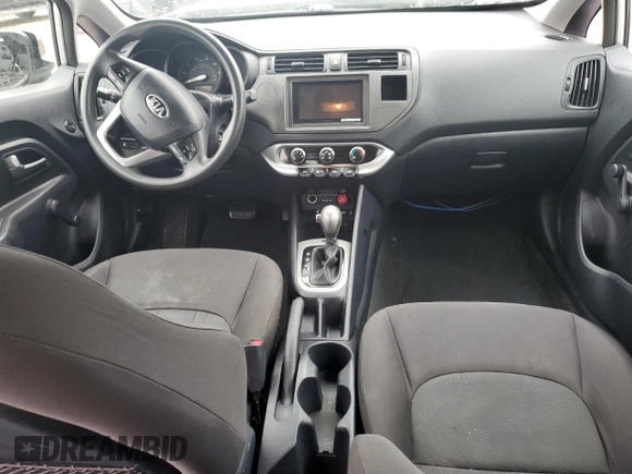2013 Kia Rio LX with VIN KNADM4A33D6302498, listed as a Copart auction lot 73159954 with Not Provided miles and Salvage Title. Bid and sale history available at DreamBid. Image 8.