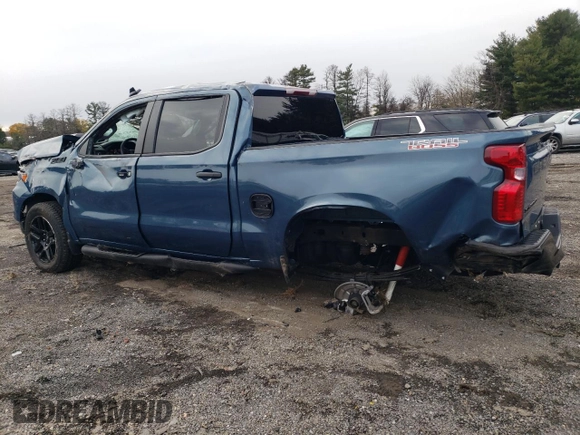 2024 Chevrolet Silverado 1500 Custom Trail Boss with VIN 3GCPDCEK2RG324249, listed as a Copart auction lot 81618844 with 7,279 mi miles and Salvage Title. Bid and sale history available at carsss.com. Image 2.