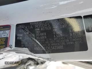 2020 Kia Niro LX with VIN KNDCB3LCXL5423481, listed as a Copart auction lot 45667435 with 77,094 mi miles and Salvage Title. Bid and sale history available at carsss.com. Image 15.