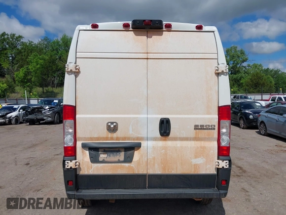 2023 Ram ProMaster Cargo with VIN 3C6LRVDGXPE541587, listed as a IAAI auction lot 42218217 with 65,963 mi miles and . Bid and sale history available at carsss.com. Image 16.
