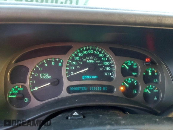 2003 Chevrolet Avalanche with VIN 3GNEC13T63G244378, listed as a Copart auction lot 78366304 with 169,130 mi miles and Salvage Title. Bid and sale history available at DreamBid. Image 9.
