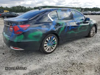 2014 Acura RLX with VIN JH4KC1F36EC002315, listed as a Copart auction lot 72633304 with 149,675 mi miles and Salvage Title. Bid and sale history available at carsss.com. Image 3.