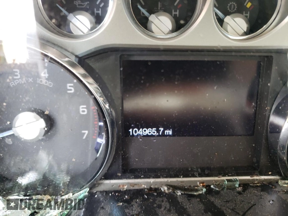 2013 Ford F-250 XL with VIN 1FT7X2B6XDEA50985, listed as a Copart auction lot 53409724 with 104,965 mi miles and Salvage Title. Bid and sale history available at DreamBid. Image 9.