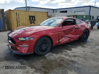 2020 Ford Mustang GT with VIN 1FA6P8CF5L5106803, listed as a Copart auction lot 55504595 with 44,830 mi miles and Salvage title. Bid and sale history available at DreamBid. Image 1.
