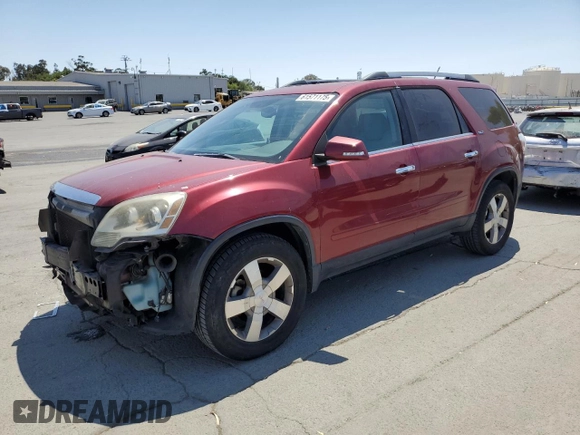2010 GMC Acadia SLT1 with VIN 1GKLVMEDXAJ264974, listed as a Copart auction lot 61571175 with 169,688 mi miles and Salvage title. Bid and sale history available at DreamBid. Image 1.
