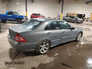 2007 Mercedes-Benz C 230 Sport with VIN WDBRF52H67F896266, listed as a Copart auction lot 45131425 with 96,206 mi miles and Salvage Title. Bid and sale history available at DreamBid. Image 3.