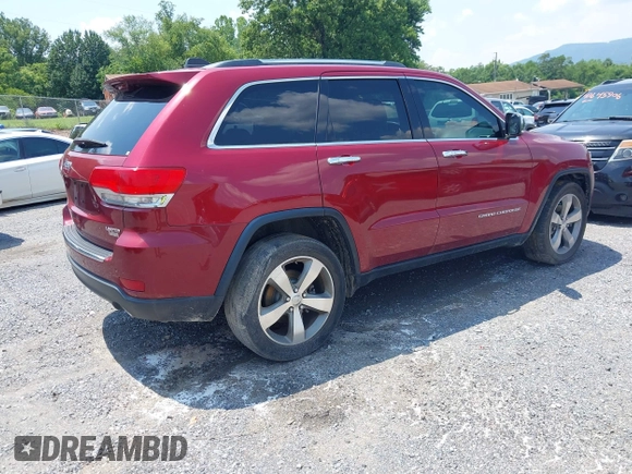2014 Jeep Grand Cherokee Limited with VIN 1C4RJFBG5EC183810, listed as a IAAI auction lot 42670205 with 151,936 mi miles and . Bid and sale history available at DreamBid. Image 4.