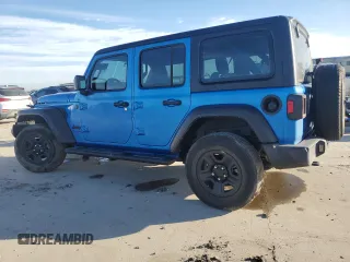2022 Jeep Wrangler Unlimited Sport with VIN 1C4HJXDN8NW173946, listed as a Copart auction lot 89025355 with Not Provided miles and Salvage Title. Bid and sale history available at DreamBid. Image 2.