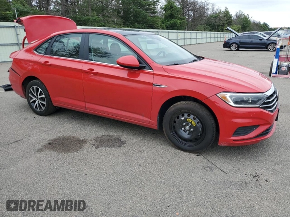 2019 Volkswagen Jetta SEL with VIN 3VWE57BUXKM192217, listed as a Copart auction lot 62532145 with 43,638 mi miles and Salvage title. Bid and sale history available at DreamBid. Image 4.