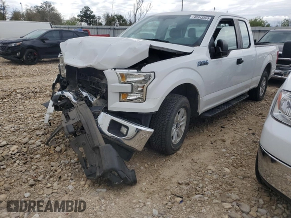 2017 Ford F-150 XL with VIN 1FTEX1CFXHFA67219, listed as a Copart auction lot 48943805 with 146,240 mi miles and Salvage Title. Bid and sale history available at carsss.com. Image 1.