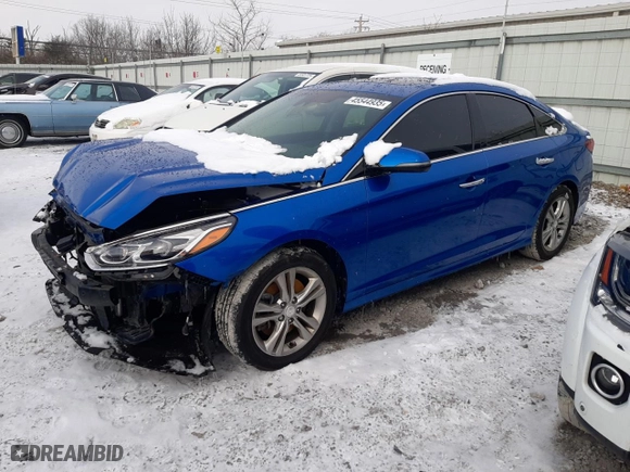 2019 Hyundai Sonata Sport with VIN 5NPE34AF2KH780189, listed as a Copart auction lot 45544935 with 86,258 mi miles and Salvage Title. Bid and sale history available at carsss.com. Image 1.