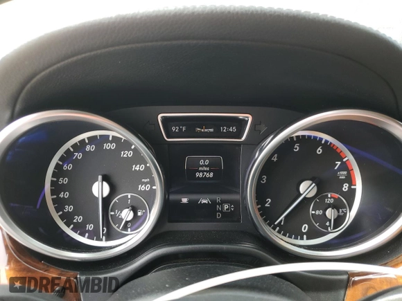 2013 Mercedes-Benz M 550 with VIN 4JGDA7DB5DA236934, listed as a Copart auction lot 46062985 with 98,768 mi miles and Salvage title. Bid and sale history available at DreamBid. Image 9.