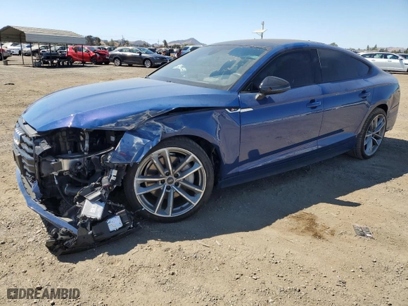 2019 Audi A5 Sportback Prestige with VIN WAUFNDF52KA076707, listed as a Copart auction lot 66768094 with NaN miles and Salvage Title. Bid and sale history available at carsss.com. Image 1.